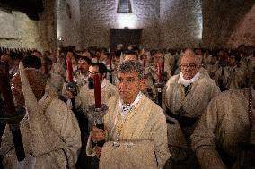 Procession Of Jesus Recumbent In Zamora - Spain