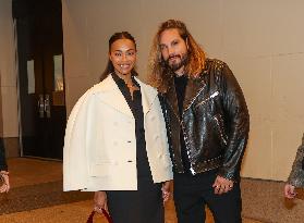 Zoe Saldana And Marco Perego Spotted At An Event - NYC
