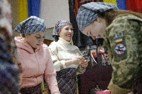 Uzhhorod volunteers make varenyky for wounded soldiers