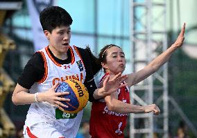 (SP)SINGAPORE-BASKETBALL-FIBA 3X3 ASIA CUP-WOMEN-CHN VS SGP