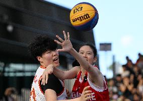 (SP)SINGAPORE-BASKETBALL-FIBA 3X3 ASIA CUP-WOMEN-CHN VS SGP