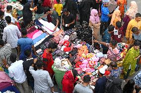 Muslim Peoples Busy To Shopping Ahead Of Eid Al-Fitr Festival In Dhaka.