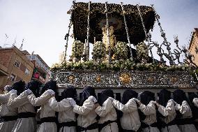 Good Friday Procession During Holy Week In Hospitalet De Llobregat (Barcelona).