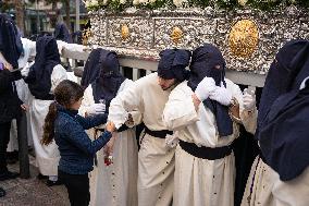 Good Friday Procession During Holy Week In Hospitalet De Llobregat (Barcelona).