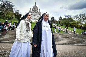 Stations of the Cross procession in Paris