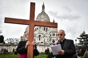 Stations of the Cross procession in Paris