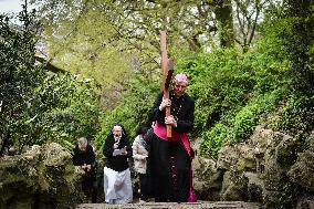 Stations of the Cross procession in Paris