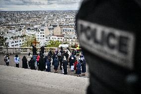 Stations of the Cross procession in Paris