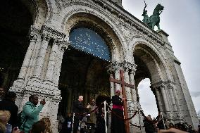 Stations of the Cross procession in Paris