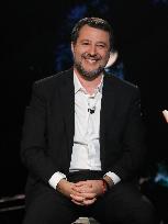 Matteo Salvini During TV Show - Rome