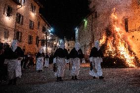Dead Christ Procession In Gubbio, Italy
