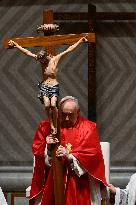 Pope Francis At The Liturgy Of The Lord's Passion on Good Friday - Vatican