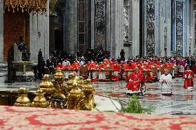 Pope Francis At The Liturgy Of The Lord's Passion on Good Friday - Vatican