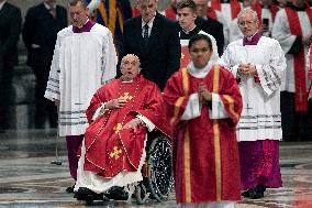 Pope Francis At The Liturgy Of The Lord's Passion on Good Friday - Vatican