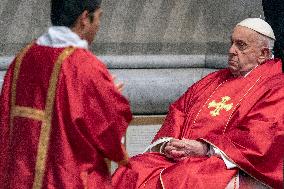 Pope Francis At The Liturgy Of The Lord's Passion on Good Friday - Vatican