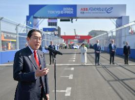 Tokyo hosts Japan's 1st Formula E electric motorsports race