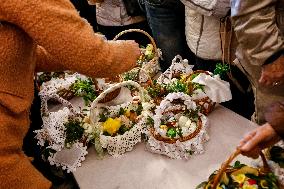 Traditional Food Plessing In Poland