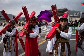 Easter Parade Hosted By The Christian Council Of Korea