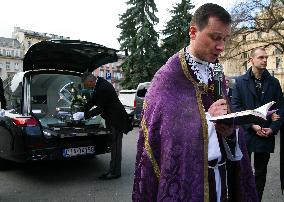 Leszek Dlugosz's Funeral In Krakow