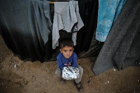 Shelter For Displaced People In Deir al-Balah