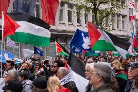 Easter Peace March In Duesseldorf