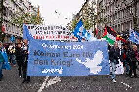 Easter Peace March In Duesseldorf