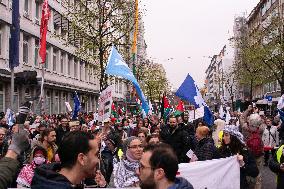 Easter Peace March In Duesseldorf