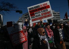 March For Palestine Organised On Land Day In Edmonton