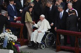 Pope Francis Presides Easter Mass - Vatican