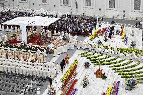 Pope Francis Presides Over Easter Sunday Mass - Vatican