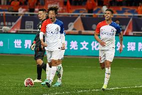 (SP)CHINA-JINAN-FOOTBALL-CSL-SHANDONG VS SHANGHAI (CN)
