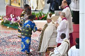 Pope Francis Presides Over Easter Sunday Mass - Vatican