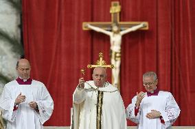 Pope Francis Presides Over Easter Sunday Mass - Vatican