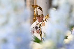 Pope Francis Presides Over Easter Sunday Mass - Vatican