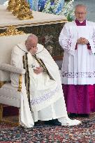 Pope Francis Presides Over Easter Sunday Mass - Vatican