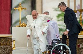 Pope Francis Presides Over Easter Sunday Mass - Vatican