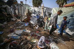 Aftermath Of Israeli Airstrike In Gaza, Palestine