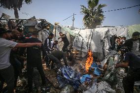 Aftermath Of Israeli Airstrike In Gaza, Palestine