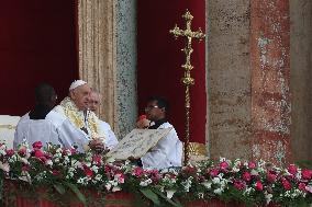 Pope Francis Delivers His Easter Message Urbi et Orbi - Vatican