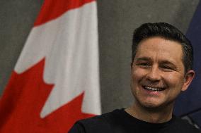 Pierre Poilievre Hosts 'Axe The Tax Campaign Rally' In Edmonton