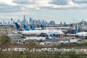 United Airlines Aircraft At Newark Liberty International Airport