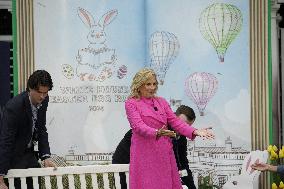 First Lady Jill Biden Reads to Children at the White House Easter Egg Roll