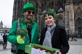 Celebration For Cannabis Legalization In Cologne