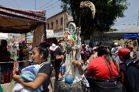 Santa Muerte In Tepito, Mexico City
