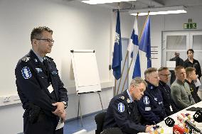 Police press conference on the Vantaa school shooting
