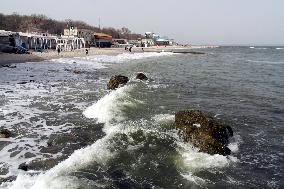Lanzheron beach in Odesa