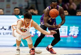(SP)CHINA-BEIJING-BASKETBALL-CBA-BEIJING ROYAL FIGHTERS VS JILIN NORTHEAST TIGERS(CN)