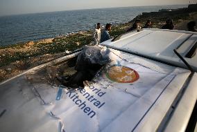 MIDEAST-GAZA-ISRAELI STRIKES-AID WORKERS-KILLED