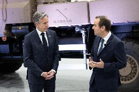 Antony Blinken visits Nexter headquarters - Versailles