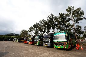 Preparations For The 2024 Eid Al-Fitr Homecoming At The Sukabumi Bus Terminal, Indonesia